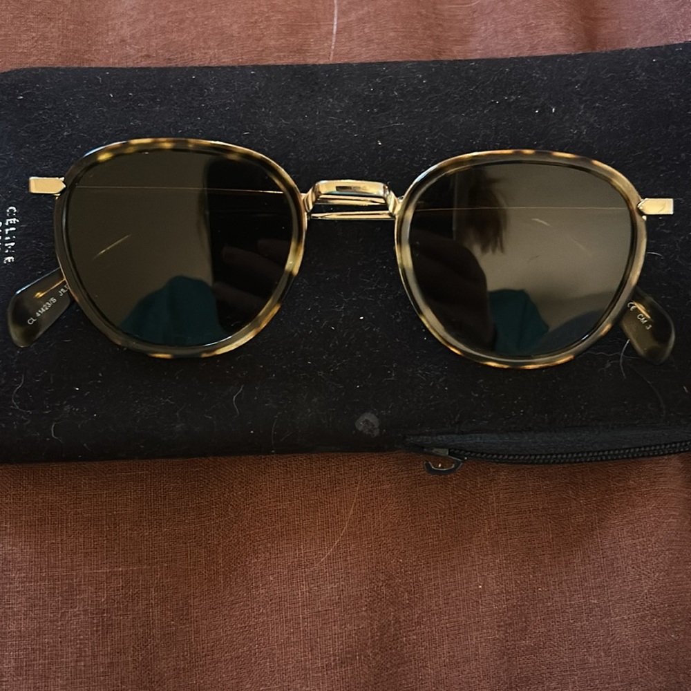 Celine round tortoise sunglasses